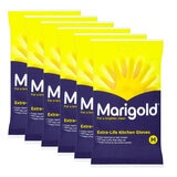 Marigold Extra Life Kitchen Gloves, 6 Pack - Medium