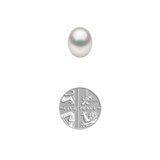 9mm Pearl Pendant, 18ct White Gold