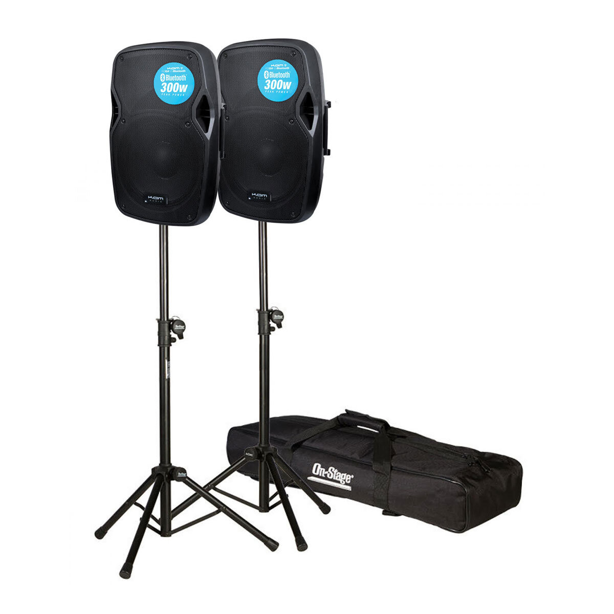 KAM RZ ABT Bluetooth speakers- twin pack with stands