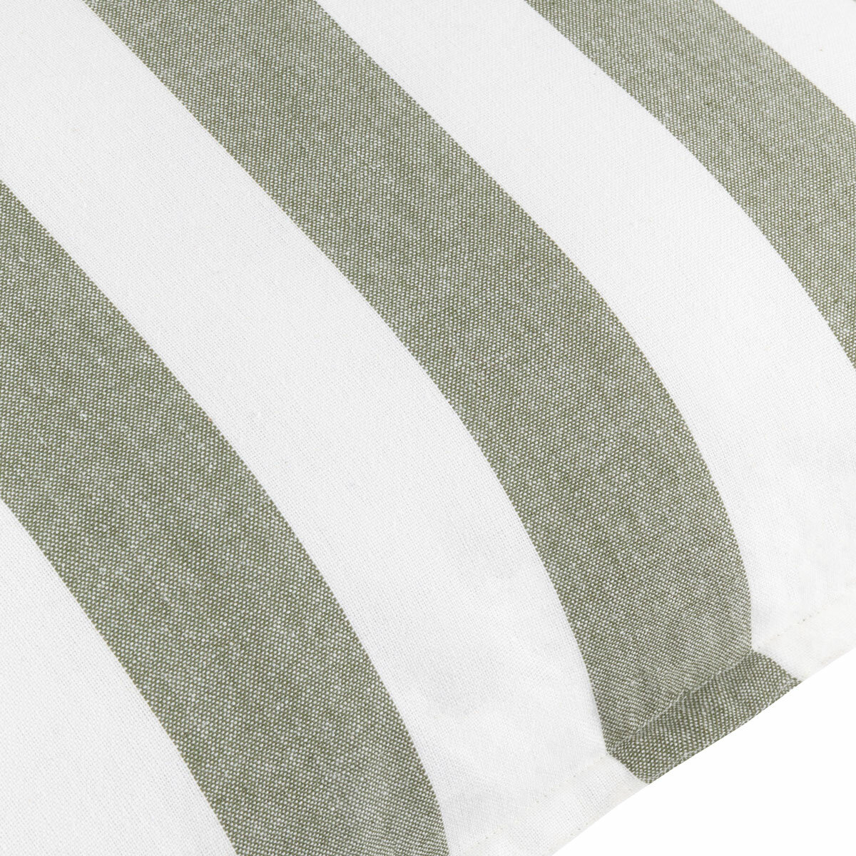 Yard Hayle Green Striped Indoor Outdoor Cushion, 50 x 50 cm