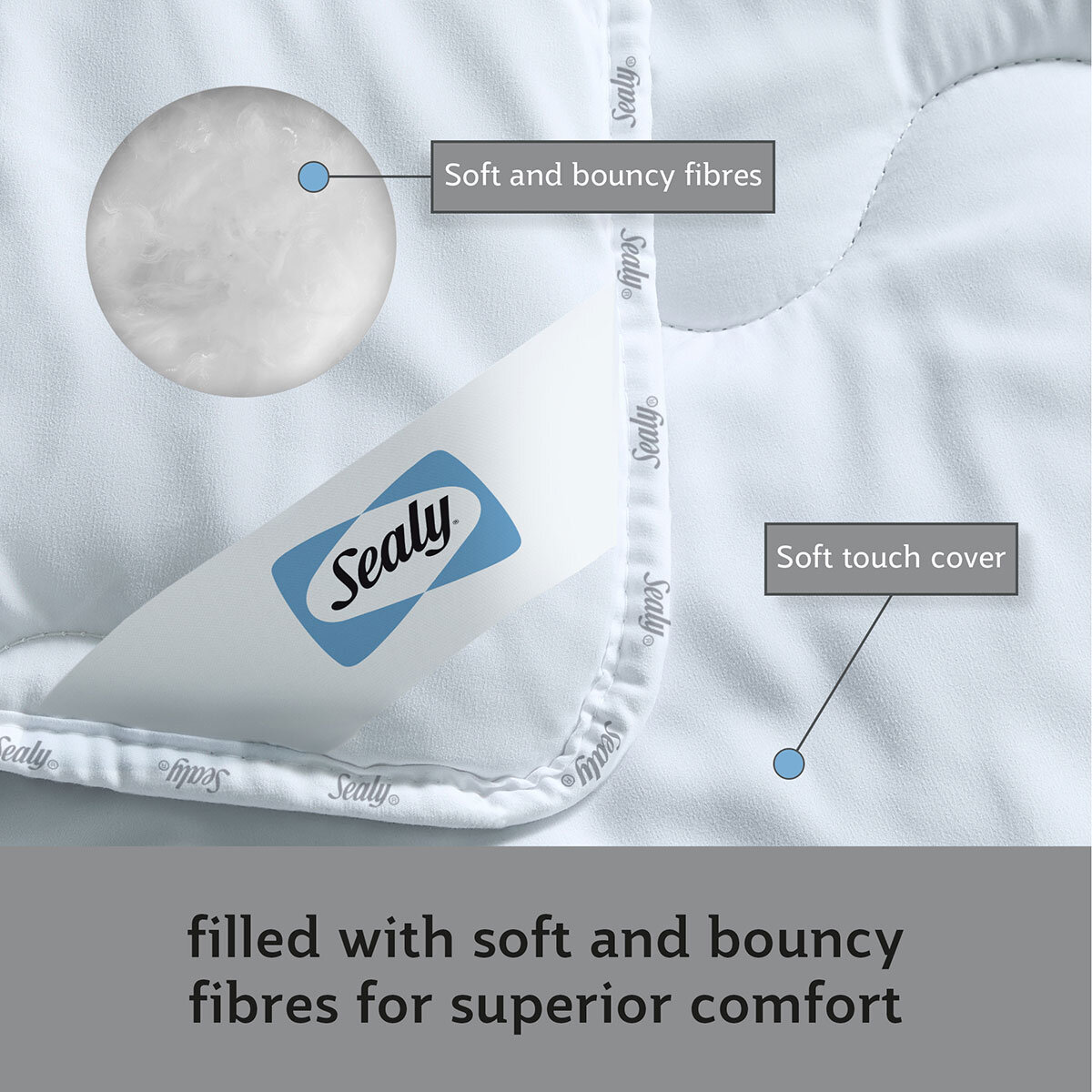 Sealy Deeply Full 10.5 Tog Duvet, in 4 sizes