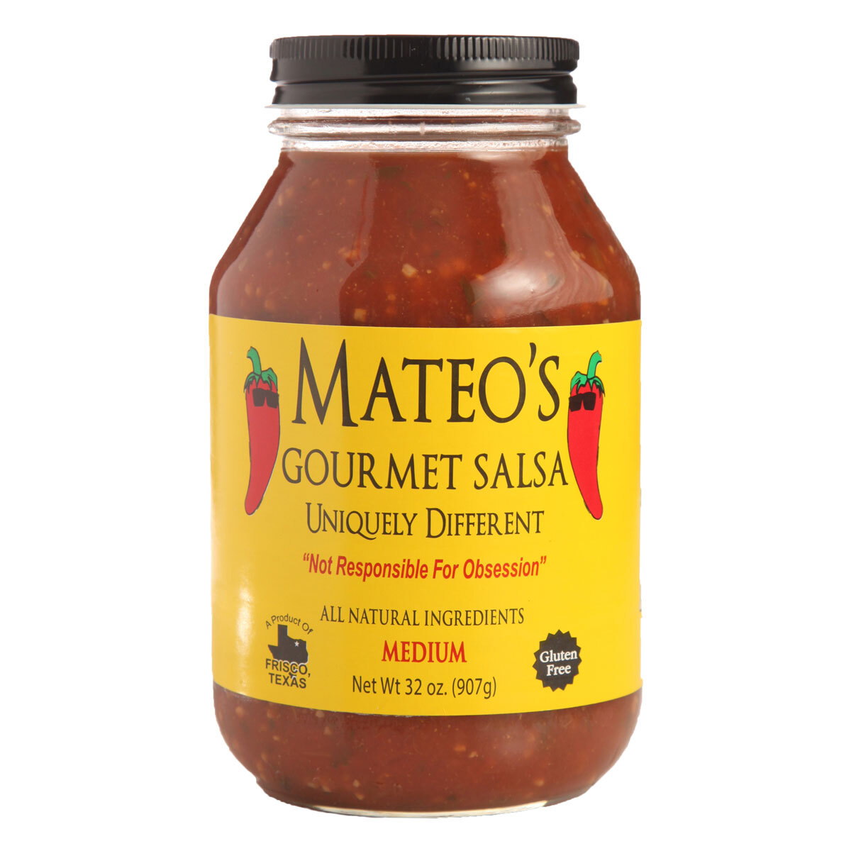 Mateo's Gourmet Texas Medium Salsa, 907g