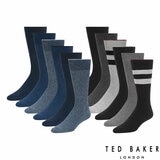 Ted Baker Men's Ribbed Sock 6 Pack