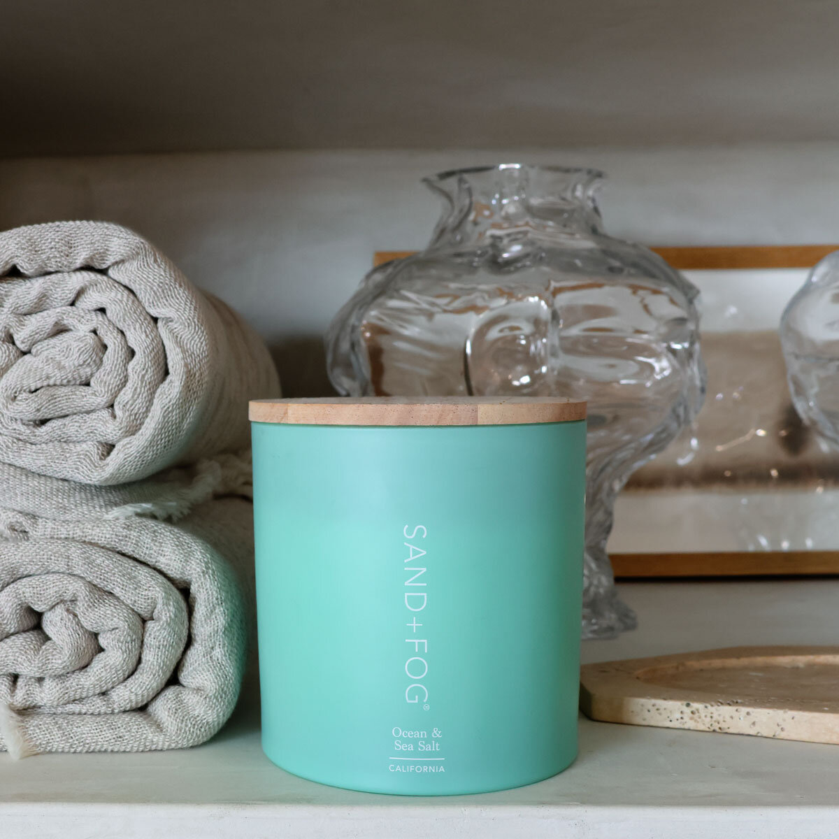 Sand & Fog Fragranced Candle, 1.5kg in Ocean Sea Salt