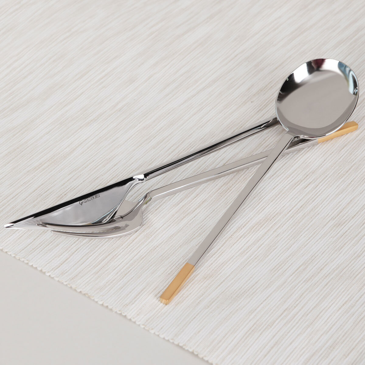 Golden Bell Gold Cutlery Set