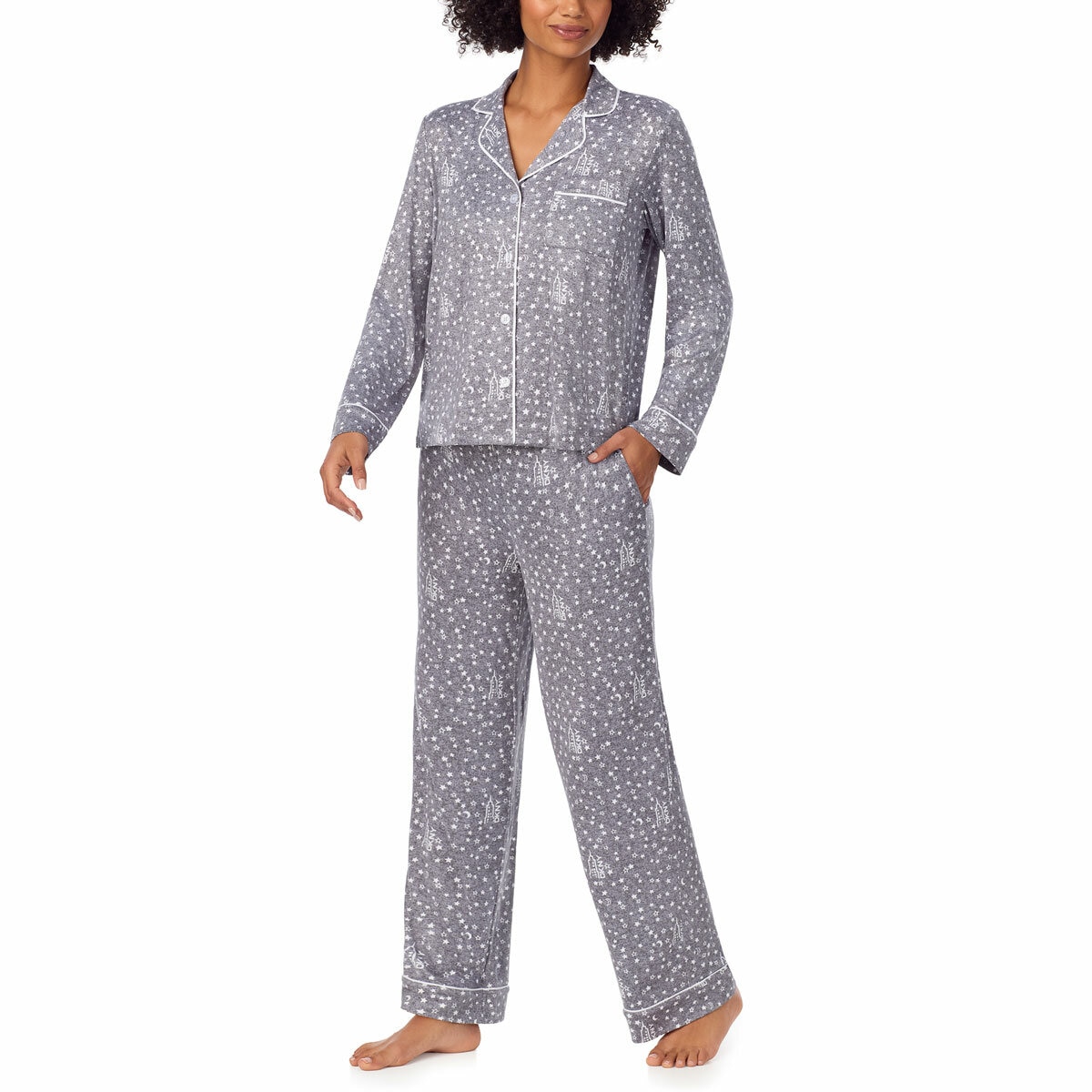 DKNY Women's Notch Collar Pyjama Set DKNY Women's Notch Collar Pyjama Set