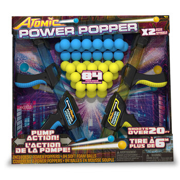 Atomic Power Popper 2 Blaster Battle Pack With 84 Foam Balls (4+ Years)
