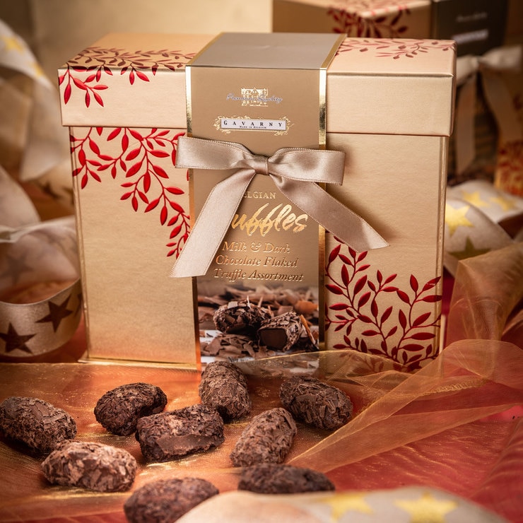 Gavarny by Gudrun Belgian Milk & Dark Chocolate Flaked Truffles, 525g