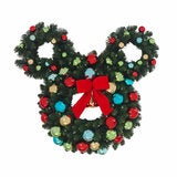 30 Inch Pre-Lit Mickey Figural Christmas Wreath 30 Inch Pre-Lit Mickey Figural Christmas Wreath
