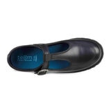 TeⓇm Emily Leather Buckle T-Bar Girl's School Shoes