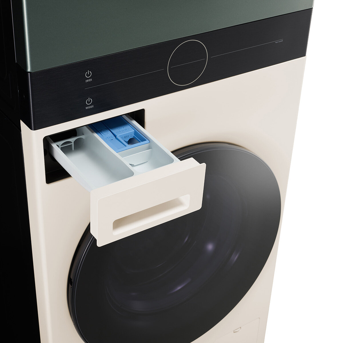 LG WT1210NBTN1, 12kg/10kg, 1400rpm, WashTower Rated in A/A+++ in Green / Beige LG WT1210NBTN1, 12kg/10kg, 1400rpm, WashTower Rated in A/A+++ in Green / Beige