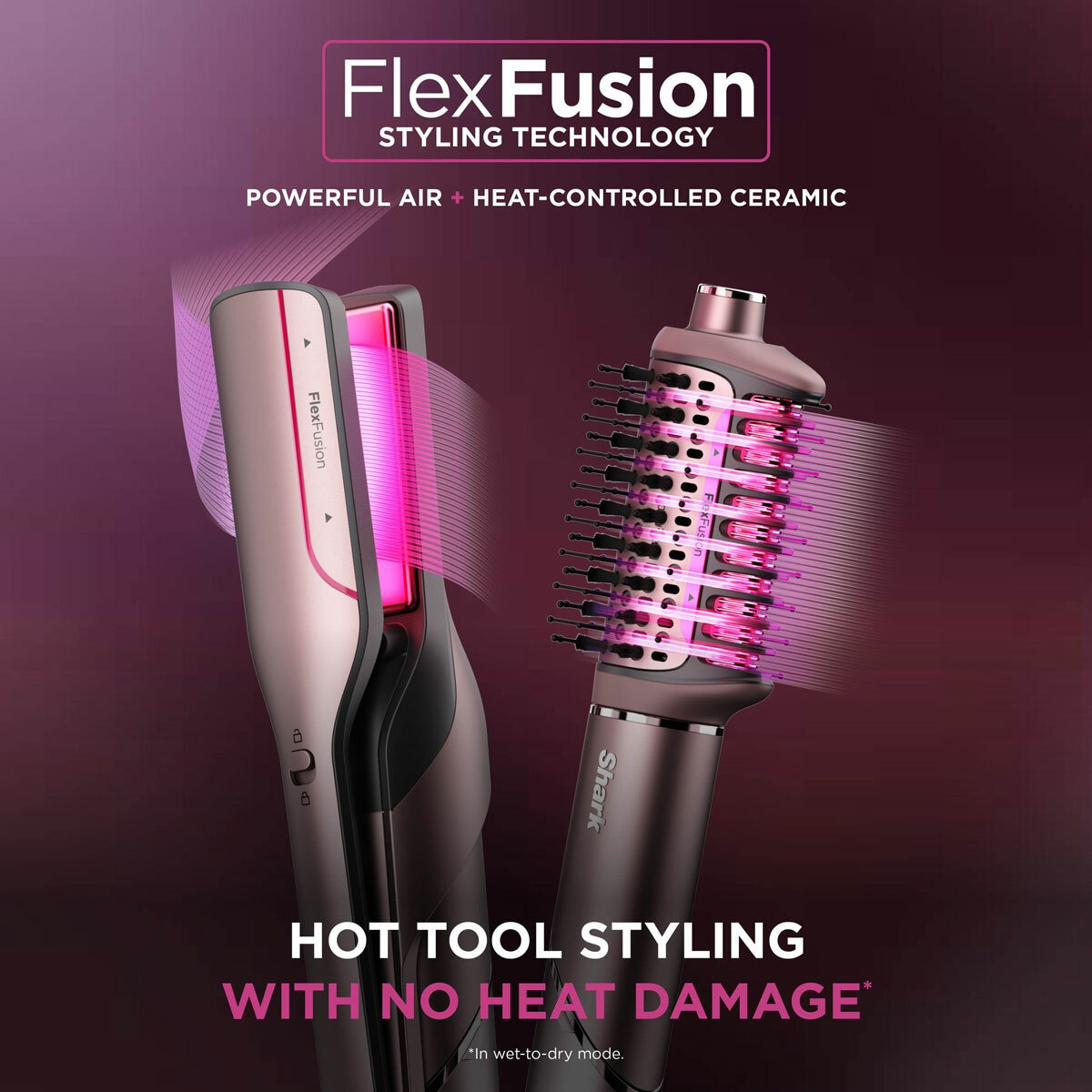 Lifestyle image of Shark FlexFusion 4 in 1 Air Styler with FlexFusion styling technology