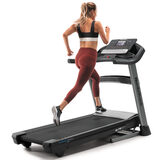 Woman Running on Nordic Track Elite 900 Treadmill