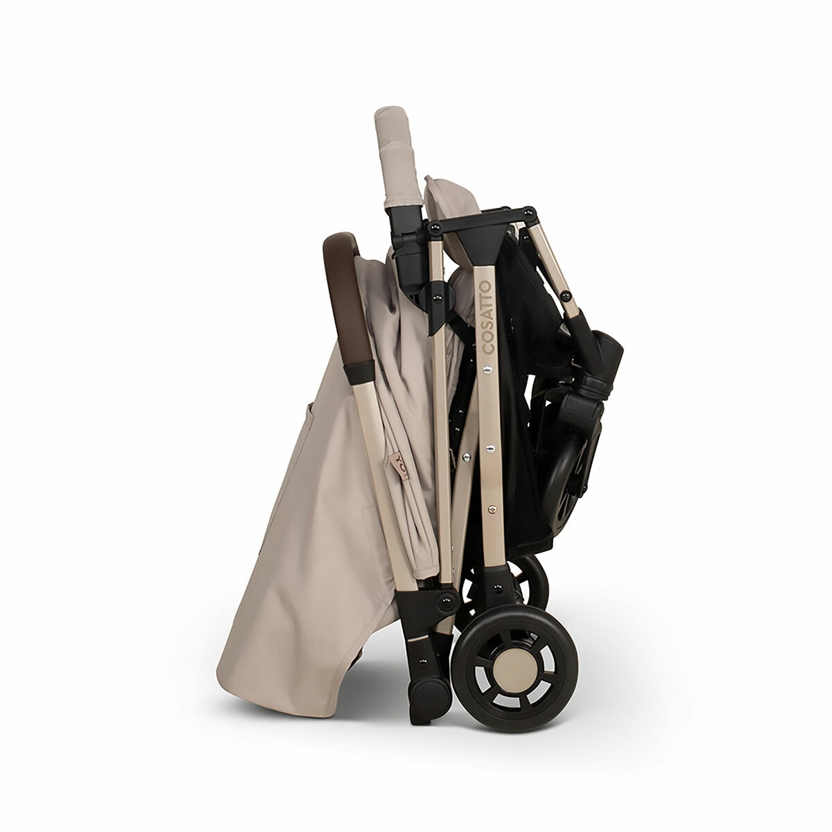 Studio image of the Yo! Stroller folded down