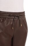 Hilary Radley Faux Leather Pant in Brown - Extra Large