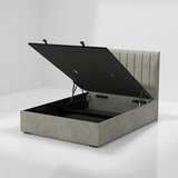 Highgrove Swift Grey Fabric Full Ottoman Bed Frame in 3 Sizes