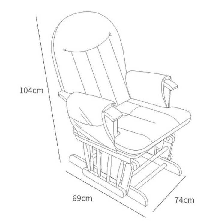 Tutti Bambini Daisy Glider Chair and Footstool in Grey Costco UK