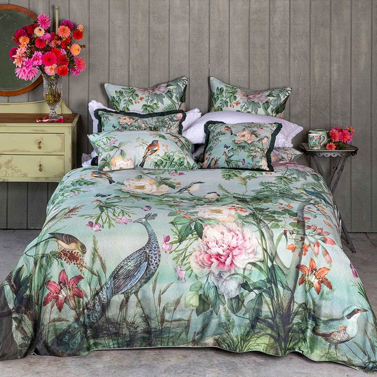 MM Linen Chinoiserie Duvet Set in 3 sizes
