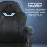 X Rocker Mythos Mid-Back Gaming Chair, Black/Blue