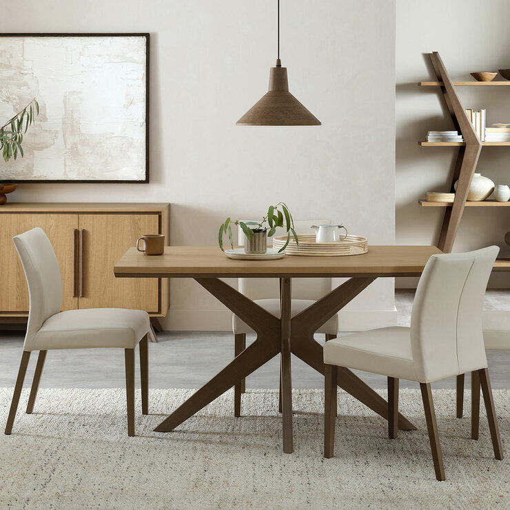 Bentley Designs Kristen Light Oak Dining Table, Seats 4 Bentley Designs Kristen Light Oak Dining Table, Seats 4