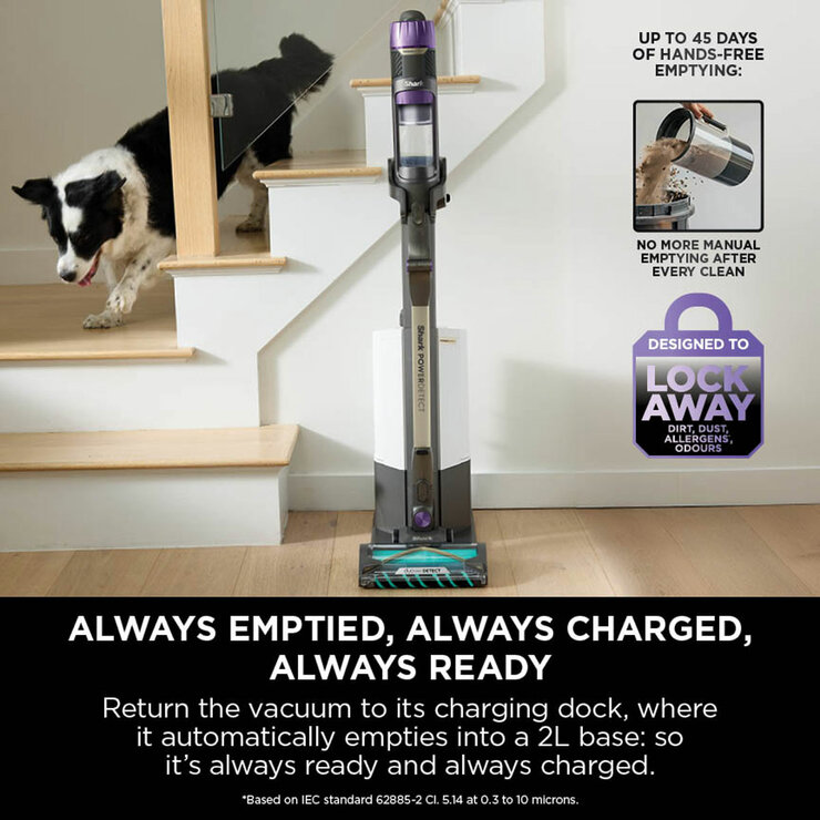 Lifestyle image of Shark PowerDetect Clean & Empty Cordless Pet Vacuum Cleaner