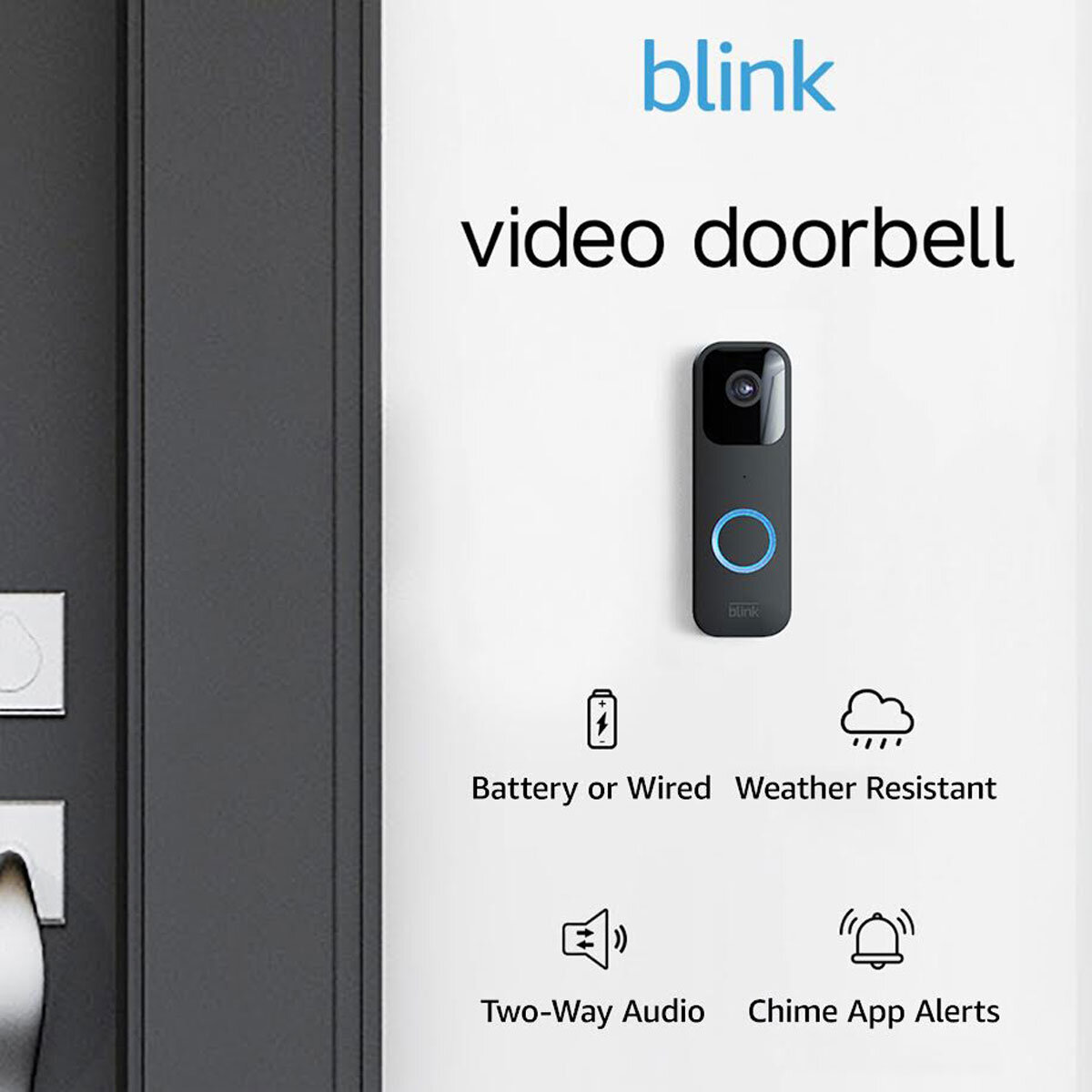 Blink Video Doorbell Sync Module in Black Blink Mini