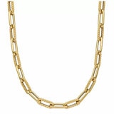 14ct Yellow Gold Twisted Paperclip Necklace 14ct Yellow Gold Twisted Paperclip Necklace