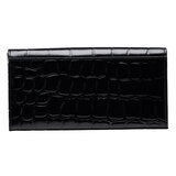 Osprey London Julia Croc Leather Women's Purse, Black with Gift Box