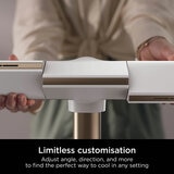 Lifestyle image of  Shark TurboBlade Multi-Directional Cooling Fan with limitless customisation