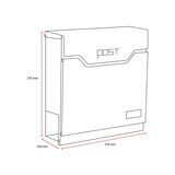 Phoenix Estilo Top Loading Letter Box MB0123KS in Stainless Steel with Key Lock