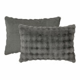FRYE Faux Fur Grey 3 Piece Comforter Set FRYE Faux Fur Grey 3 Piece Comforter Set
