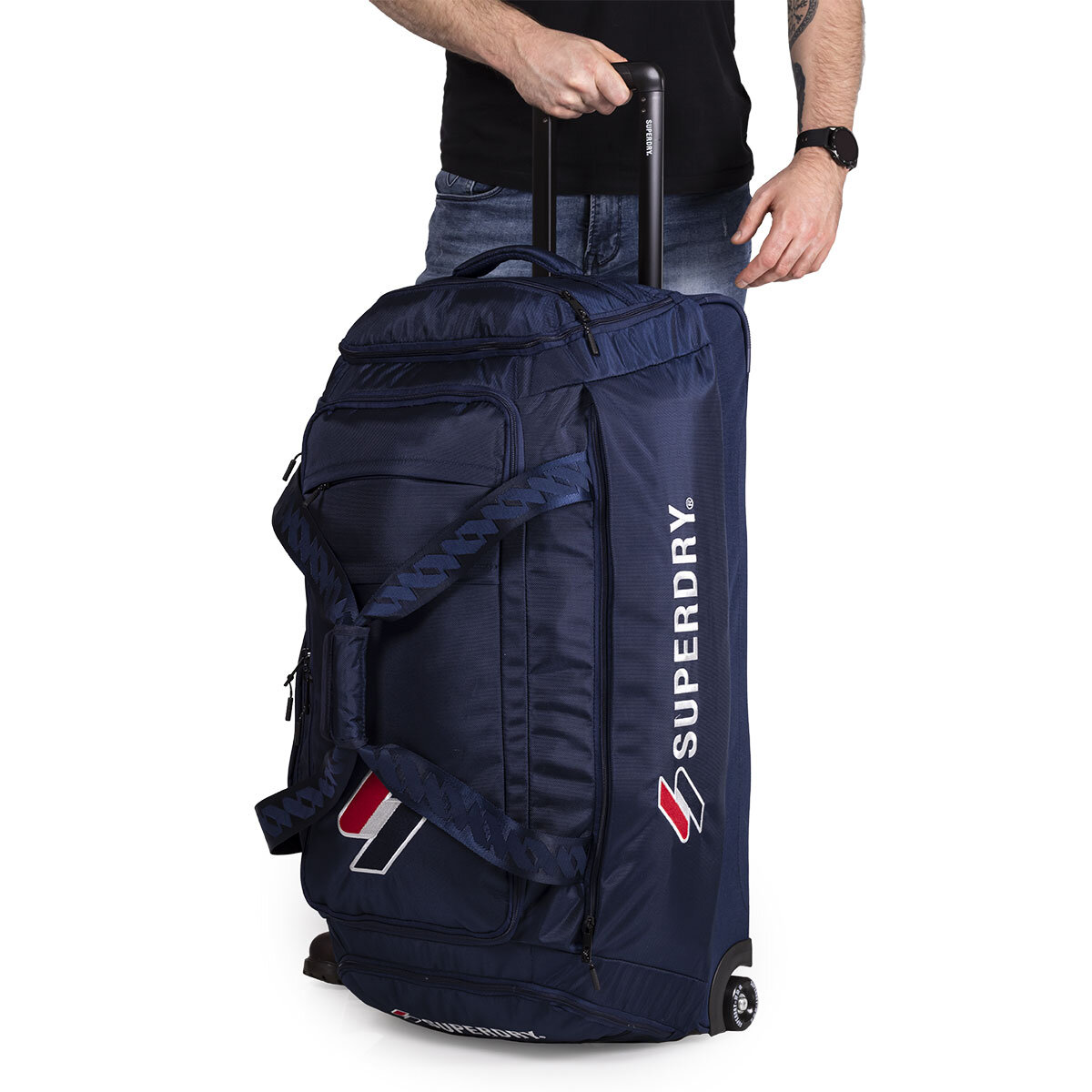 Superdry 30 77cm Wheeled Holdall in Navy Costco UK