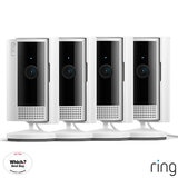 Ring Wired Indoor Camera 4 Pack in White