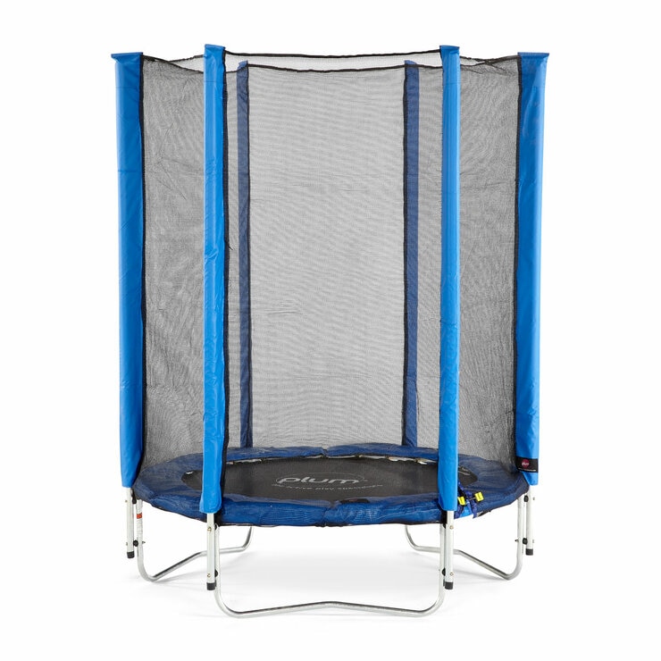 Studio image of the Plum 1.2m Springsafe Trampoline in blue