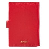 Osprey London Tilly Leather Passport Holder, Red