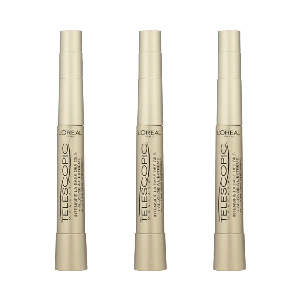 L'Oreal Telescopic Mascara Black, 3 x 8ml Costco UK