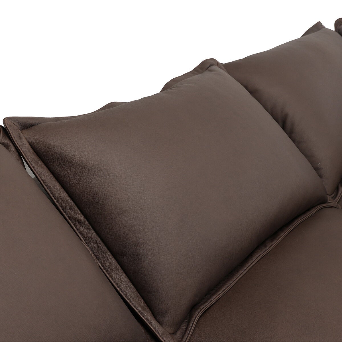 Simon Li Westbrook Brown Leather Corner Sofa