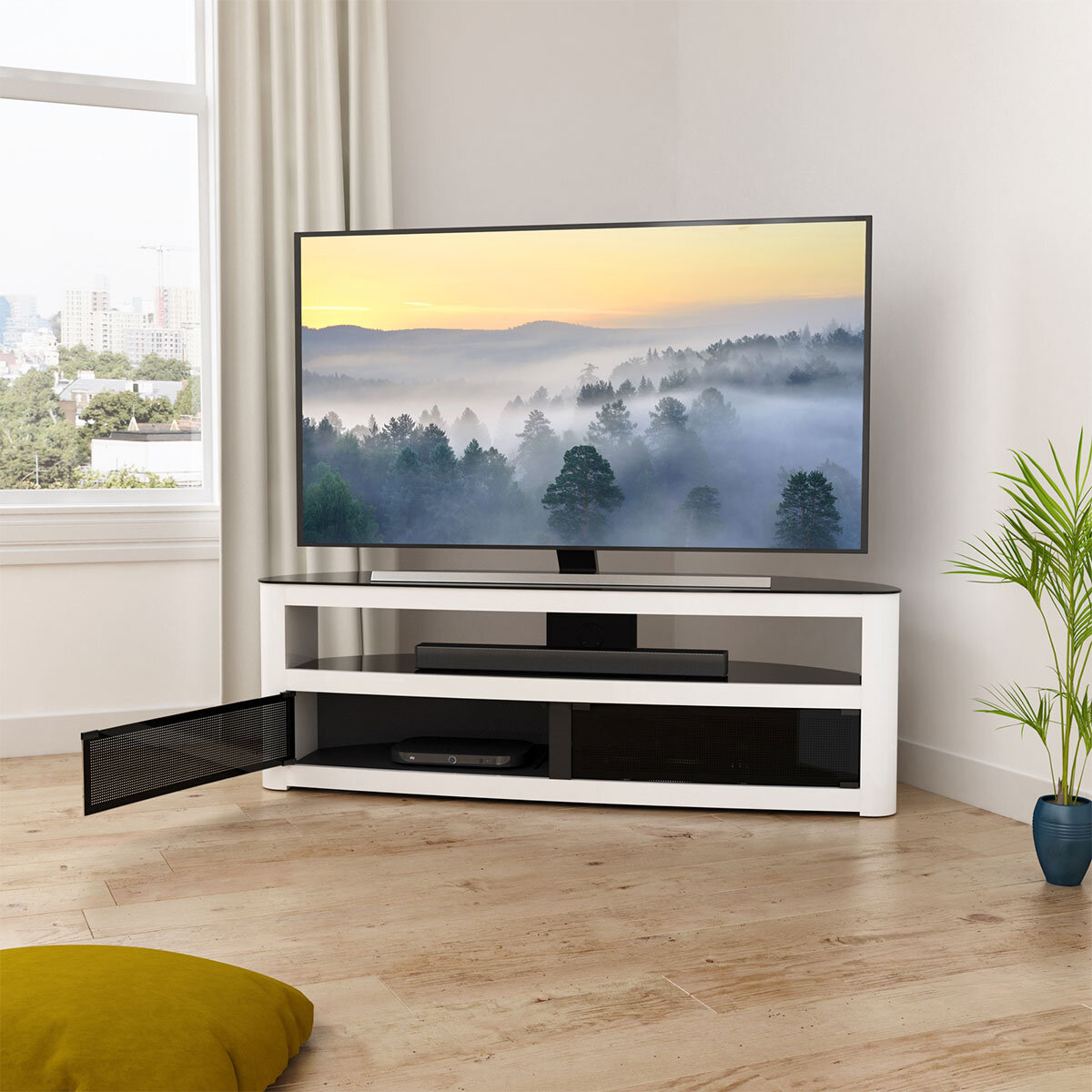 AVF Burghley Affinity Plus Curved TV Stand for TVs up to 70"