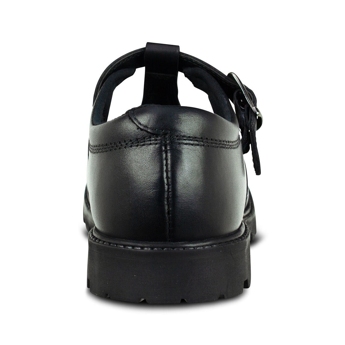 TeⓇm Emily Leather Buckle T-Bar Girl's School Shoes