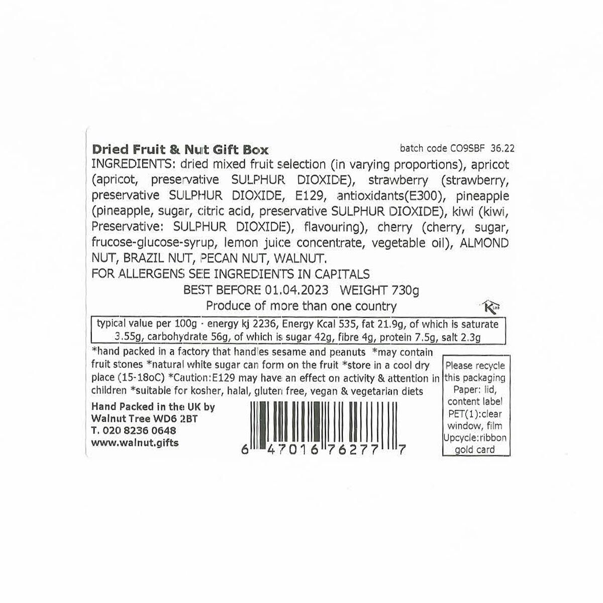Nutritional Information