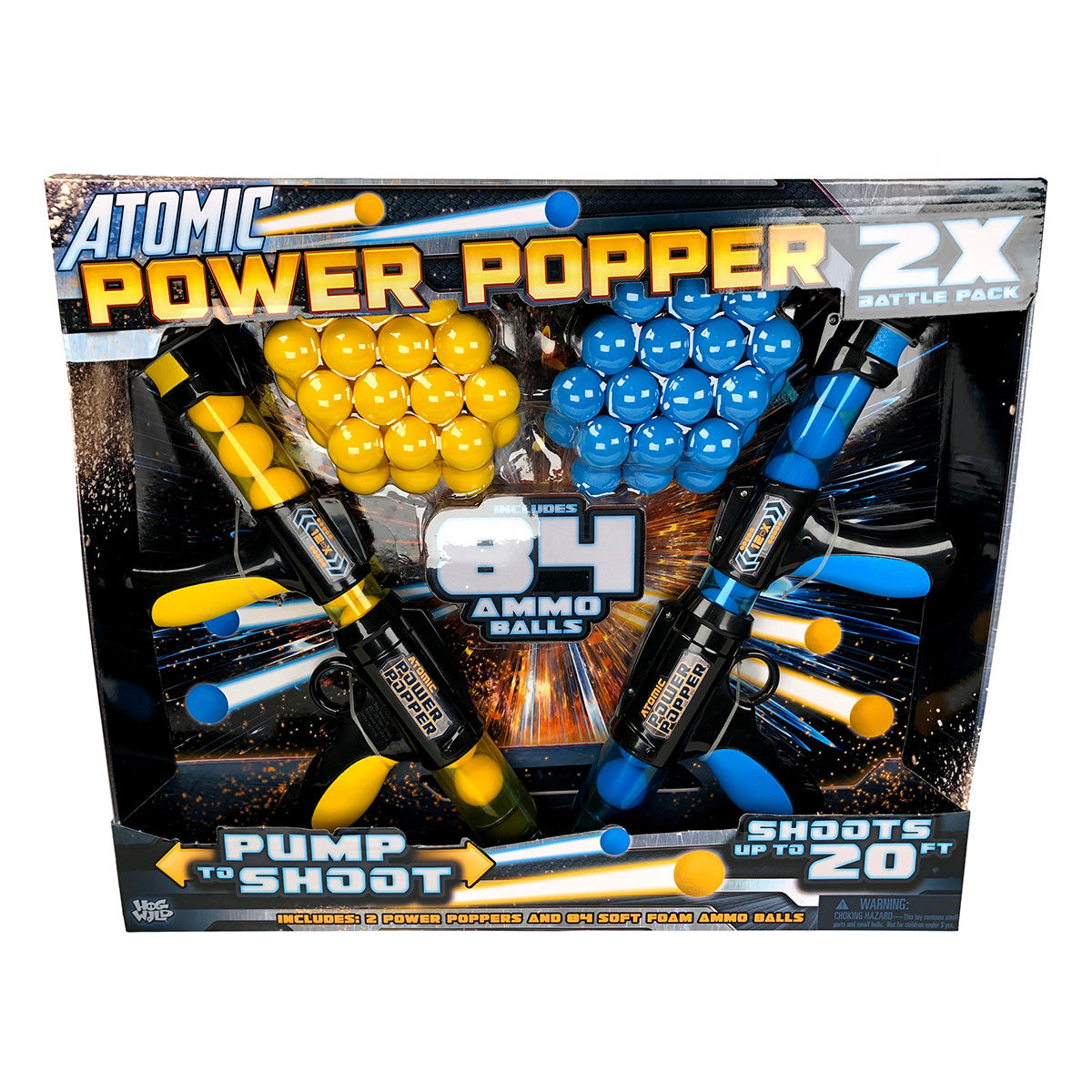 Atomic Power poppers boxed front image