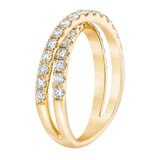 0.90ctw Round Brilliant Cut Diamond Ring, 14ct Yellow Gold