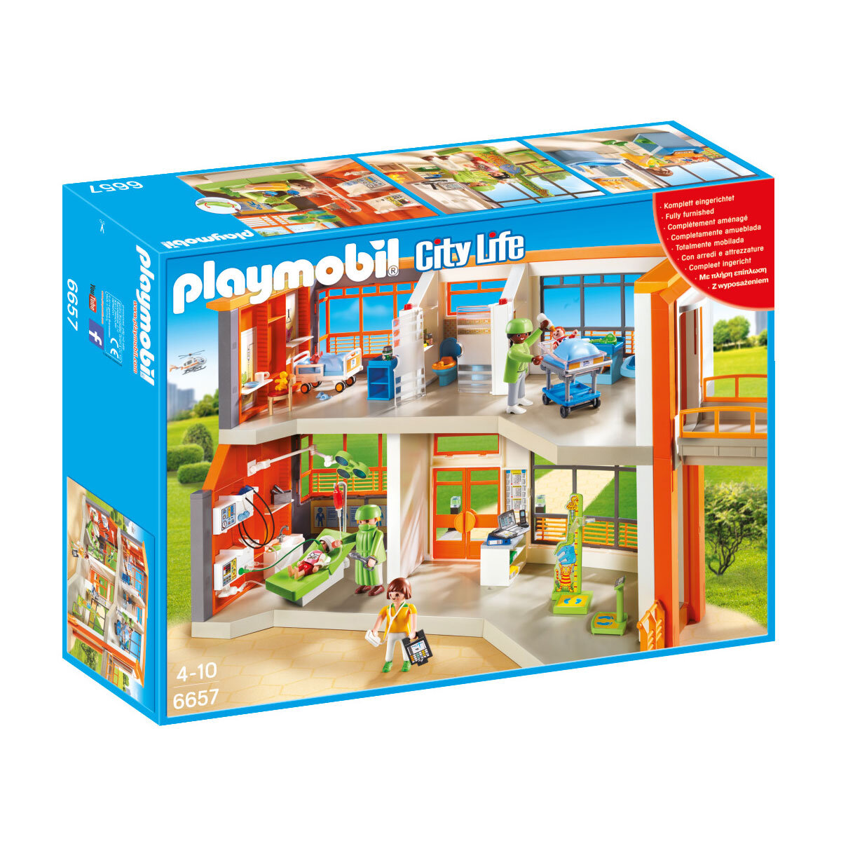 Playmobil unboxing : The children's hospital (2015) - 6657, 6659, 6660,  6661 6663, 6685, 6686 