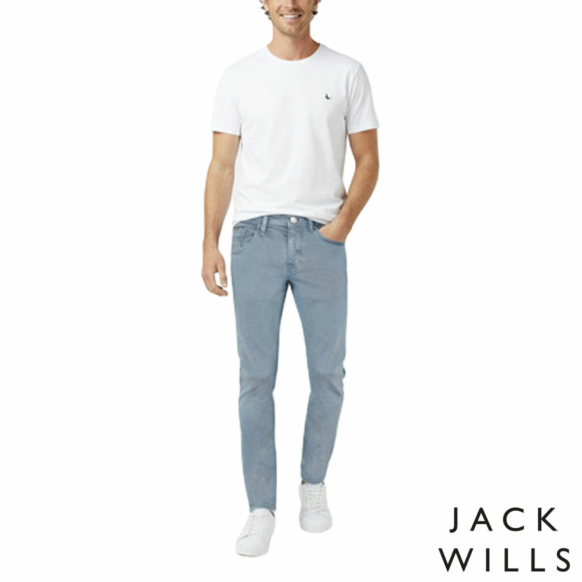 Jack Wills Men's Gabardine Jean in Blue
