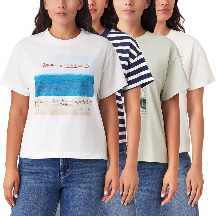 Scotch & Soda Ladies Boxy T-Shirt Scotch & Soda Ladies Boxy T-Shirt