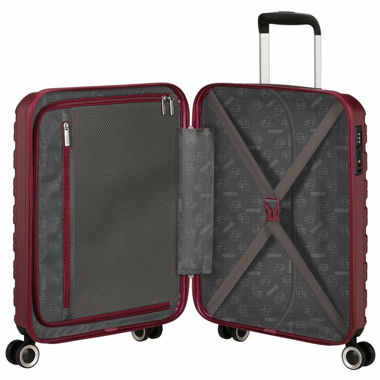 American Tourister 3pc Luggage Set Spinner Case Purple Rose American Tourister 3pc Luggage Set Spinner Case Purple Rose