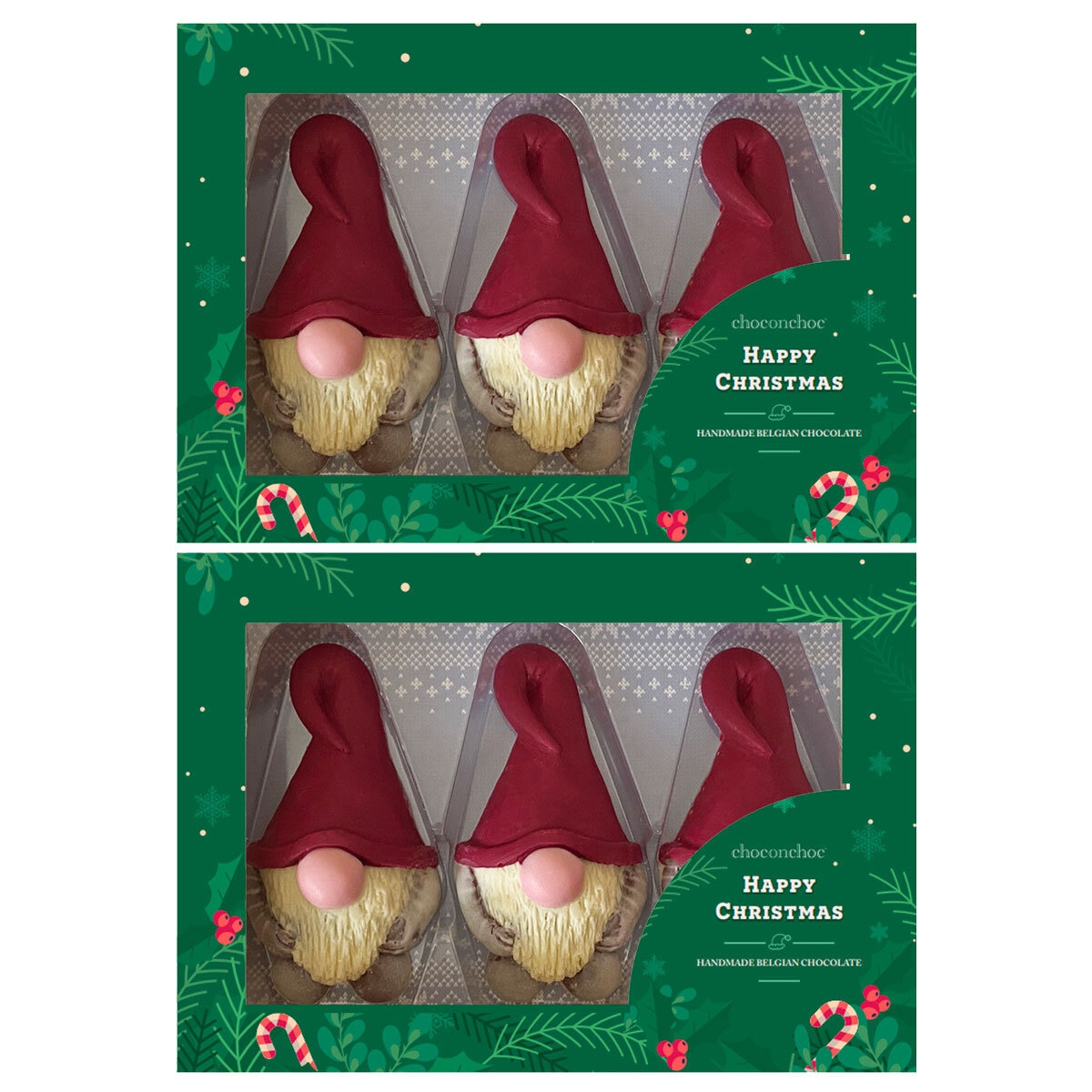 Choc on Choc Chocolate Christmas Gonks, 2 x 230g