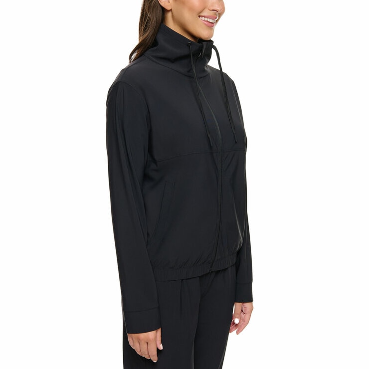 Kirkland Signature Women's Full Zip Active Jacket in Black Kirkland Signature Women's Full Zip Active Jacket in Black