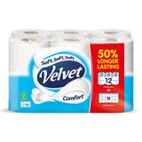 Velvet Comfort 2 Ply Toilet Tissue,12 Pack