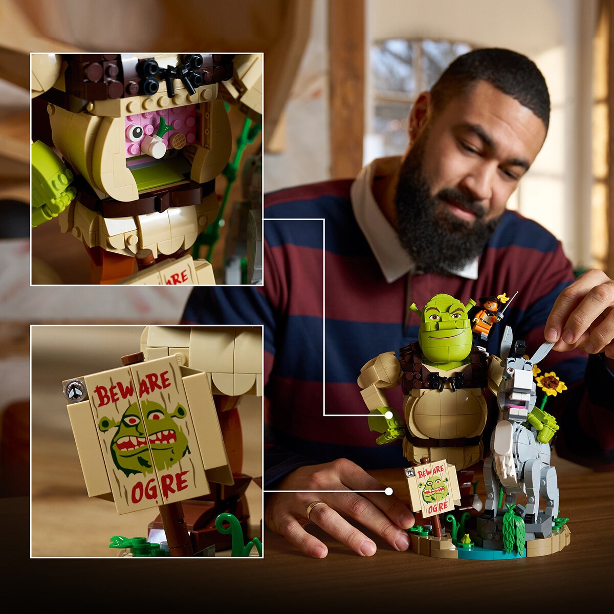 LEGO Shrek Shrek, Donkey & Puss in Boots - Model 72423 (18+ Years)